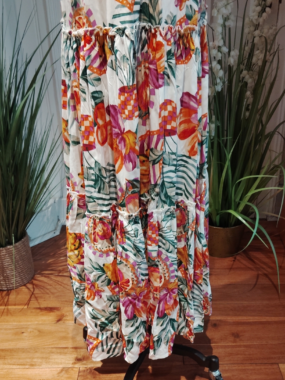 Abel The Label For Anthropologie Smocked Maxidress - Picture 8 of 13